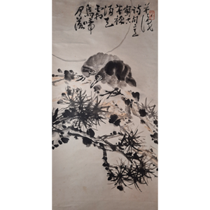 Lot 03: 李苦禅 - 月落乌啼霜满天