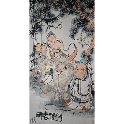 Lot 13: 黄尧 - 孔子问老子