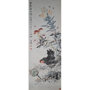 Lot 23: 王雪涛 - 花香引蜂鸡觅食