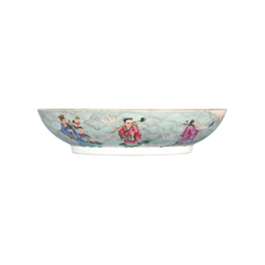 Lot 40: Famille Rose Dish Depicting the God of Longevity 粉彩寿星福禄图盘 - Image 2