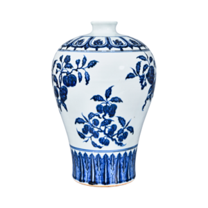 Lot 56: Blue and White Meiping Vase 青花折枝瑞果纹梅瓶 - Image 1